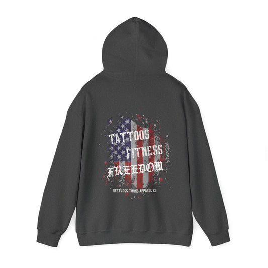 Tattoos Fitness Freedom Men's Hoodie