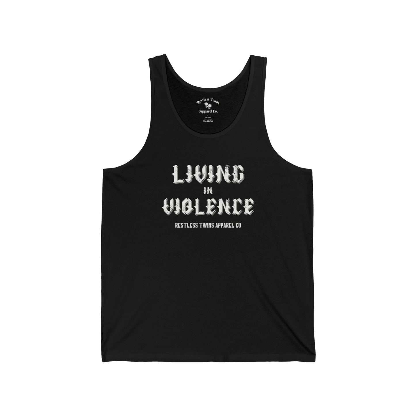 Living in Violence Men's Tank Top