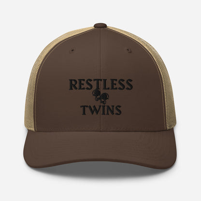 Restless Twins Unisex Trucker Cap (Black Logo) - Restless Twins Apparel Co.